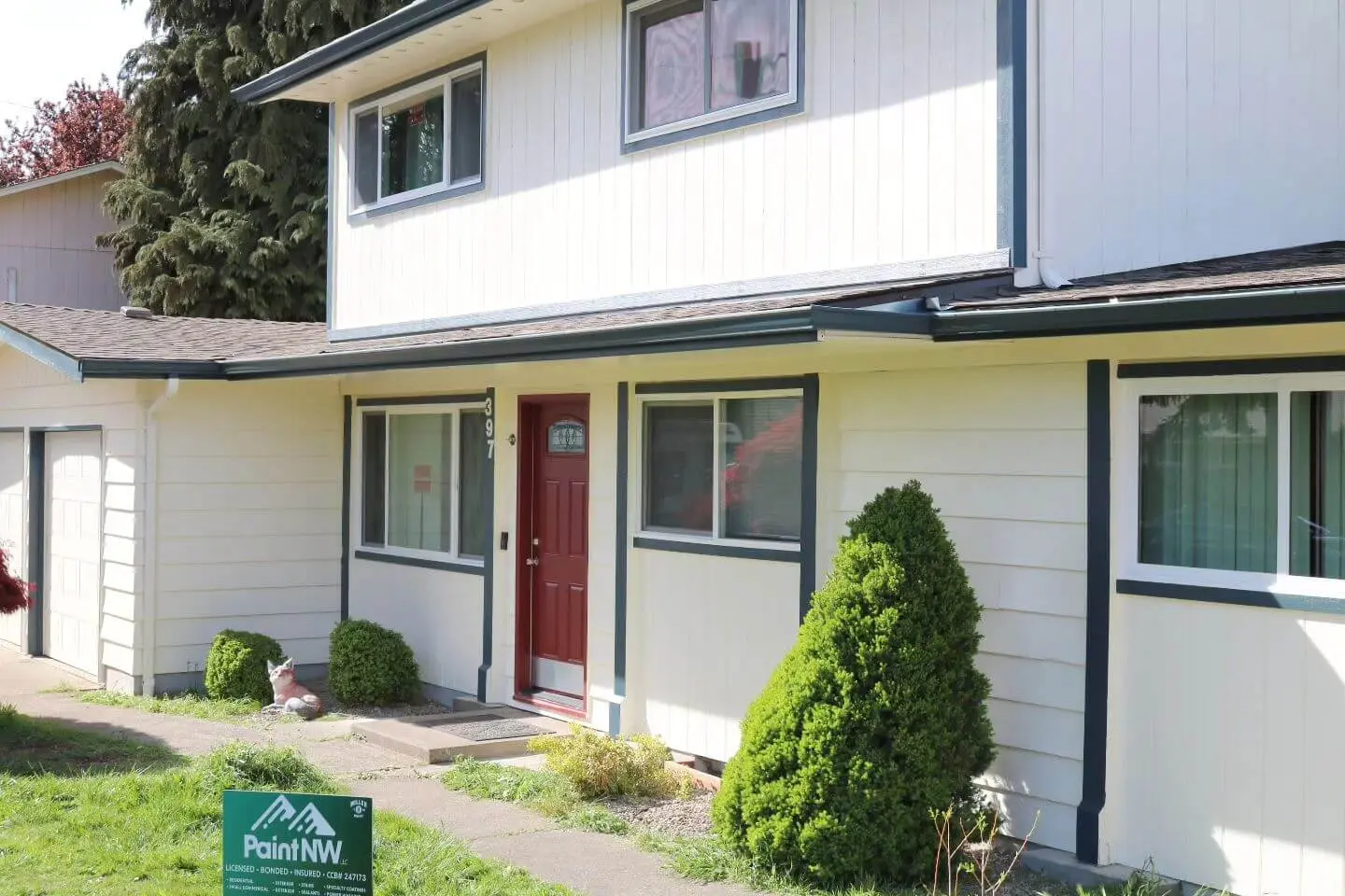 house with white siding