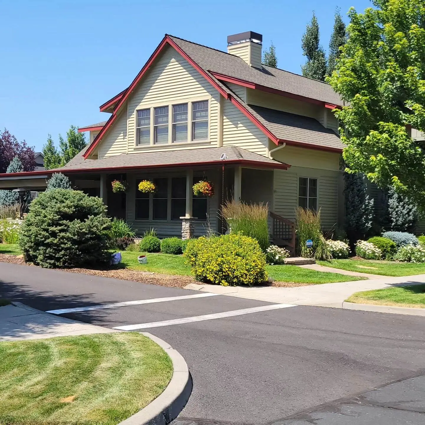 yellow home siding